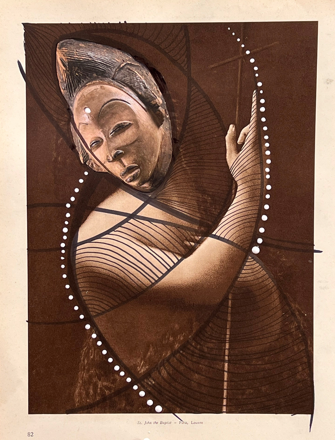 Saint John with the Baptist with Mask - Delphine Diallo